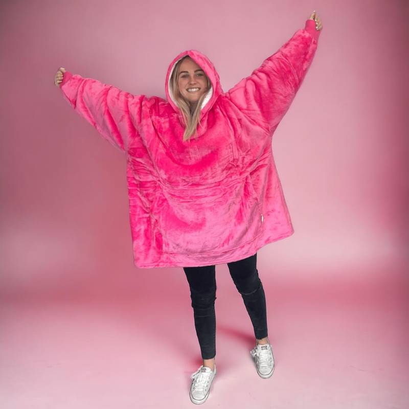 Warmakin Hooded Blanket Pink | Pestrol